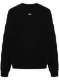 Off-White Diag-stripe cotton sweatshirt - Black