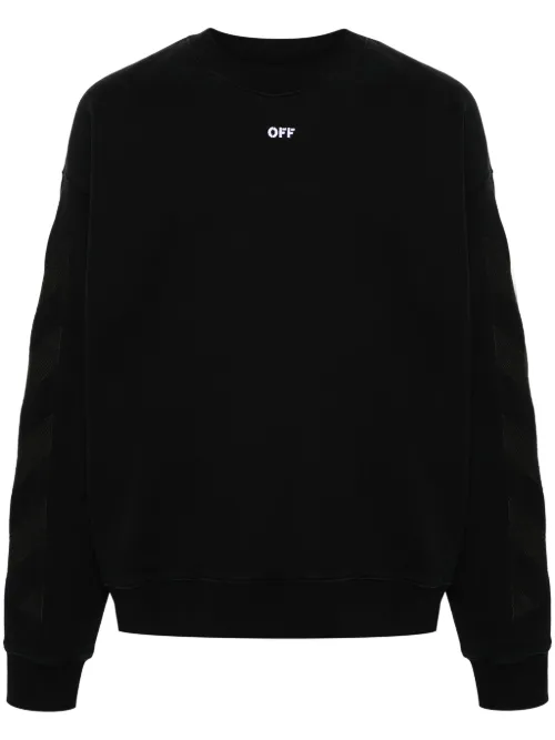 Sweat en coton à rayures Diag - Off-White - Modalova