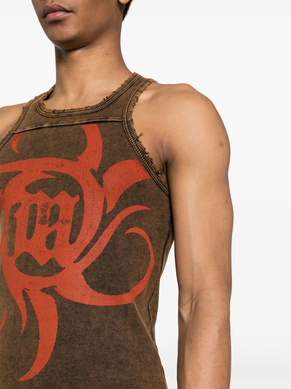 Misbhv Graphic-print Top In Brown