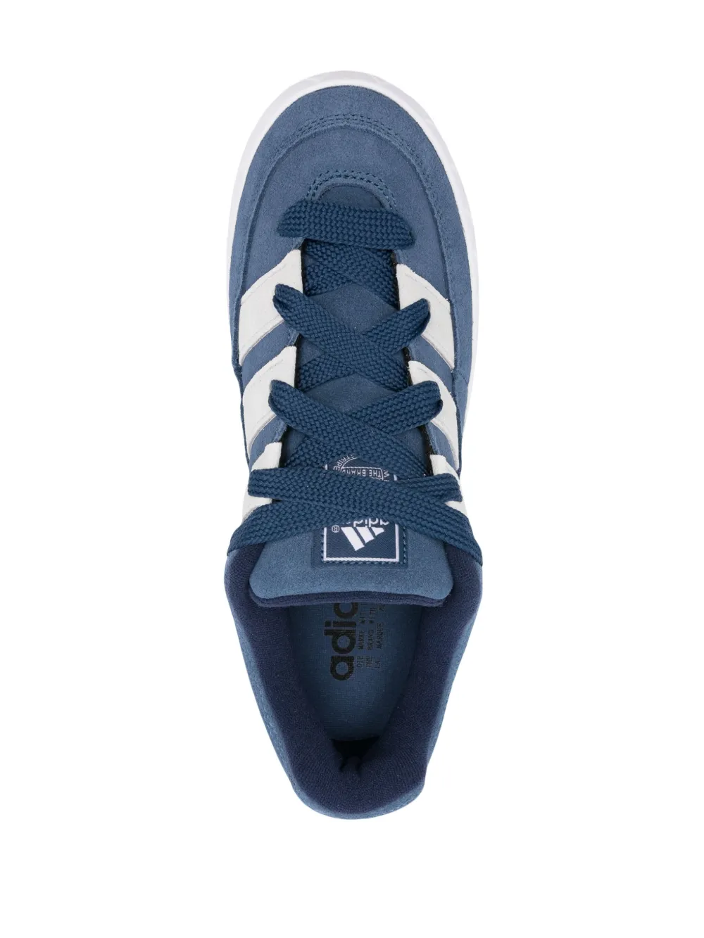 Shop Adidas Originals Adimatic Suede Sneakers In Blue