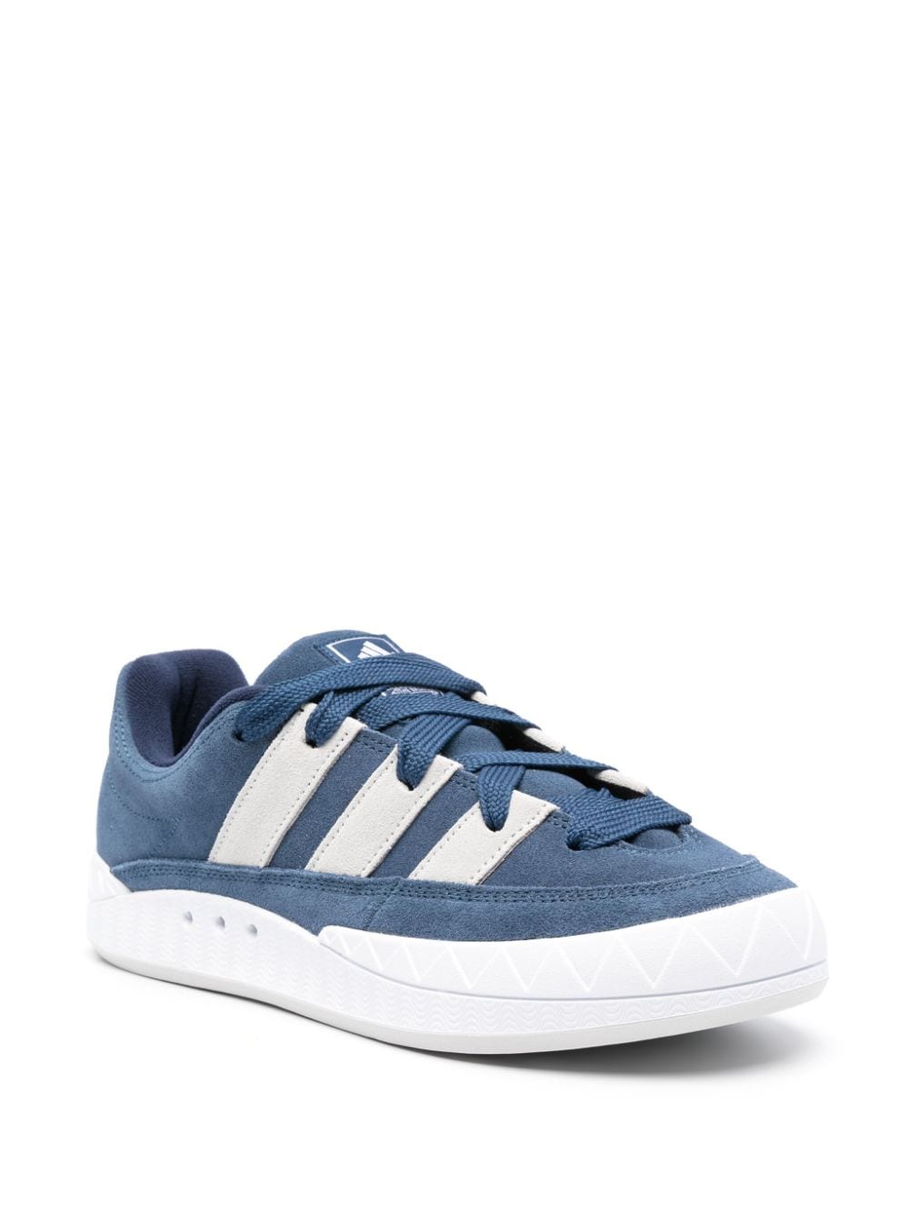 Shop Adidas Originals Adimatic Suede Sneakers In Blue