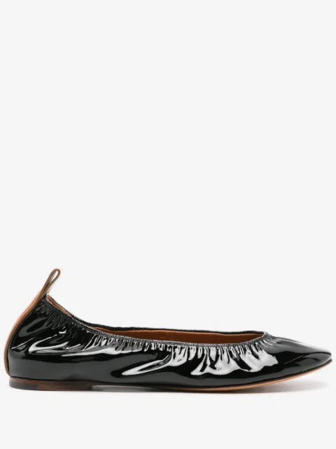 Lanvin ballerines en cuir à fini verni