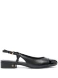 Michael Michael Kors leather ballerina shoes - Black