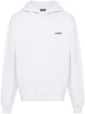 Jacquemus Le Hoodie Gros Grain logo-appliqué top - Grey