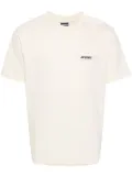 Jacquemus Le Gros Grain embroidered-logo T-shirt - Neutrals