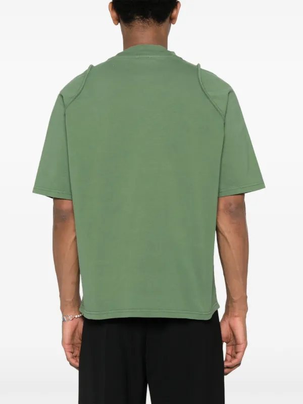 Jacquemus Le T-shirt Camargue logo-embroidered Top | Green