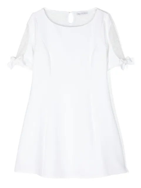 Monnalisa vestido de crepé con encaje