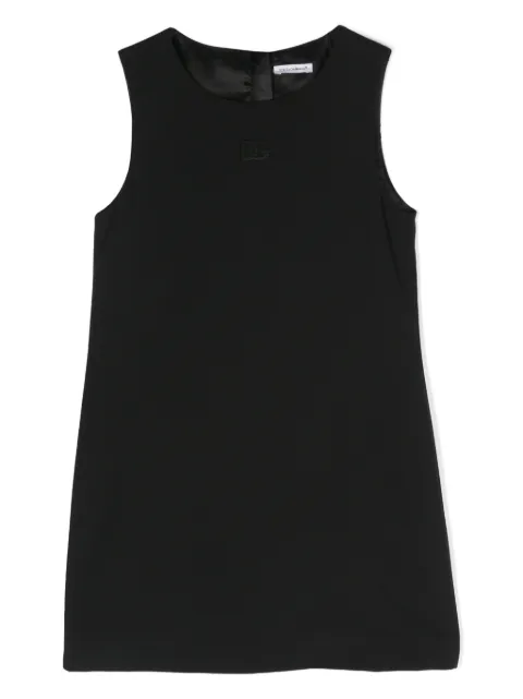 Dolce & Gabbana Kids logo-embroidered A-line dress