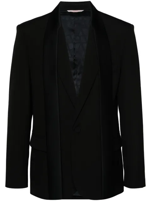 Valentino Garavani blazer con detalle de mascada