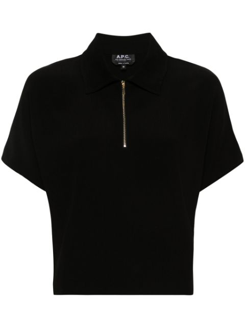 A.P.C. Roxy textured polo shirt