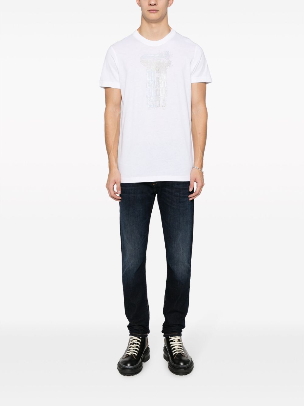 Diesel Katoenen T-shirt - Wit