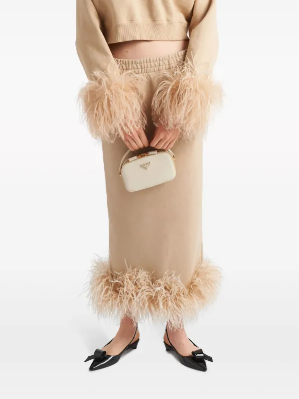 Prada フェザートリム スカート - Farfetch 