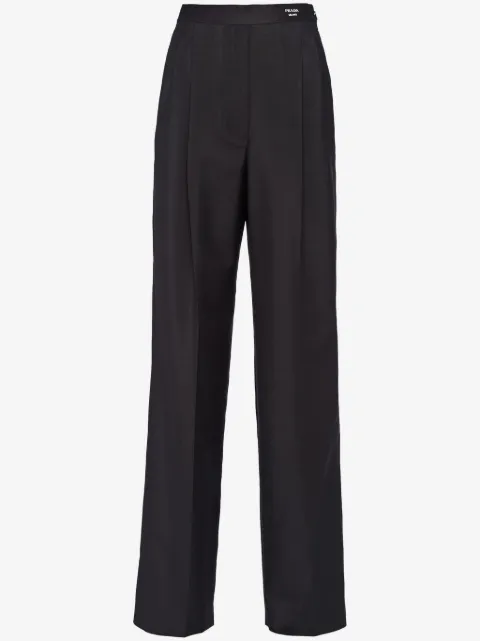 Prada kid-mohair tailored trousers