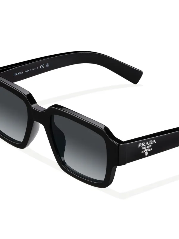 Prada Black Rectangular Logo Sunglasses 19897793_44620215_600.jpg main image 4
