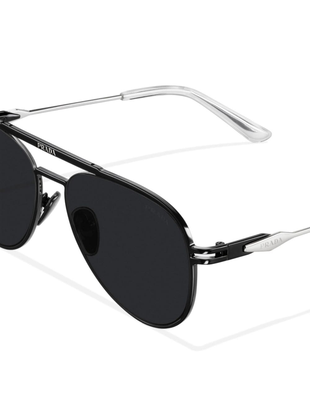 Prada Eyewear SPR54Z zonnebril met piloten montuur Zwart