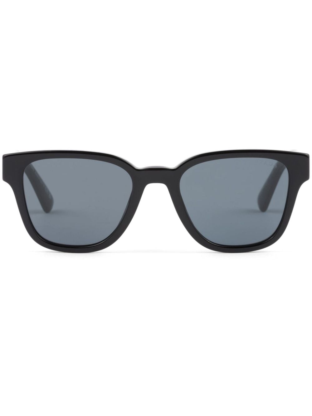 Prada Logo Square-frame Sunglasses In Black