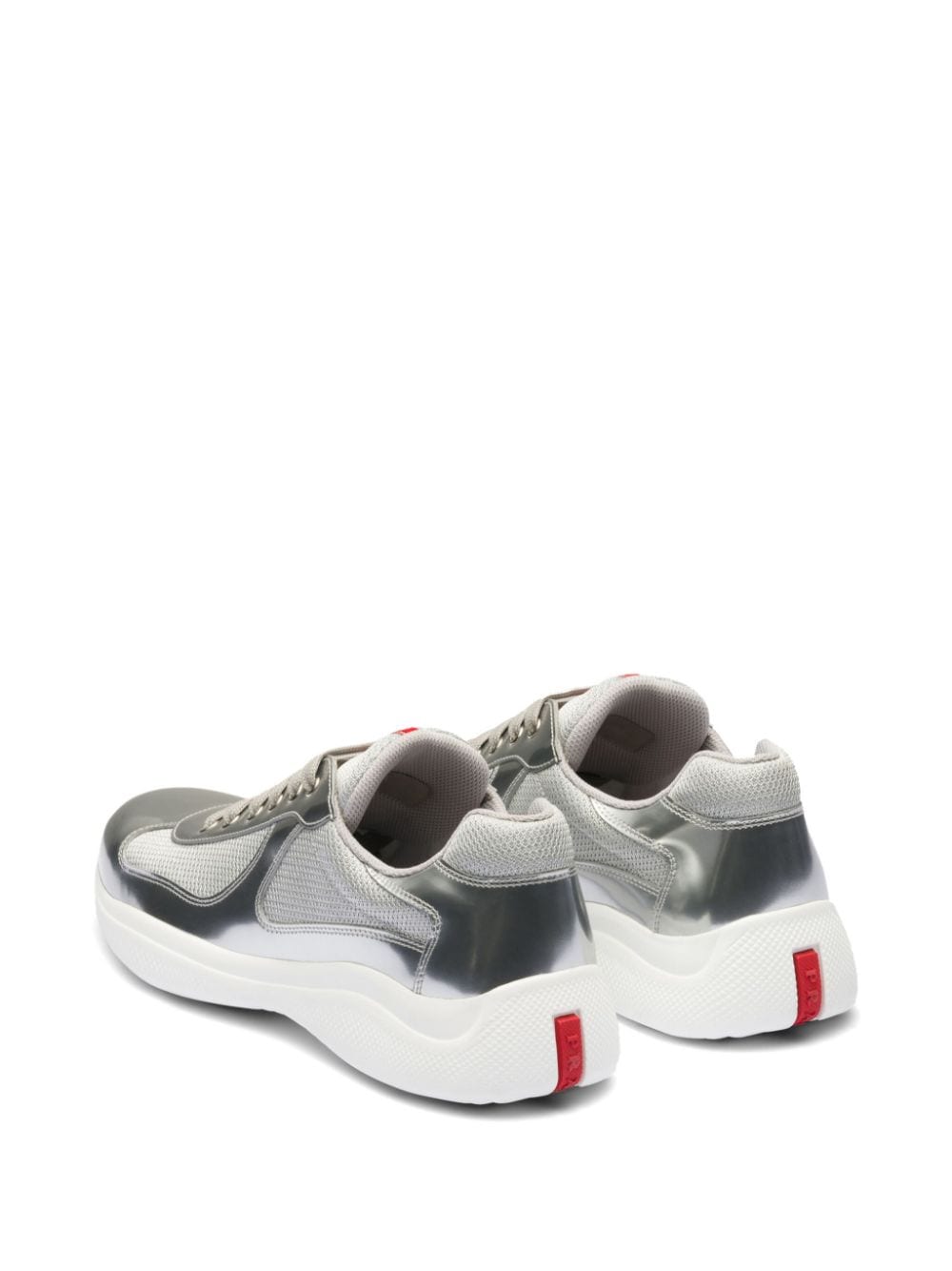 Prada America's Cup panelled sneakers Silver