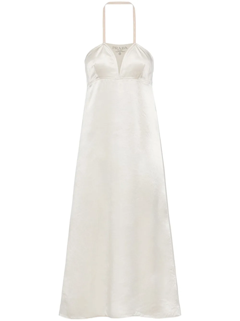 Prada satin slip dress - Neutrals