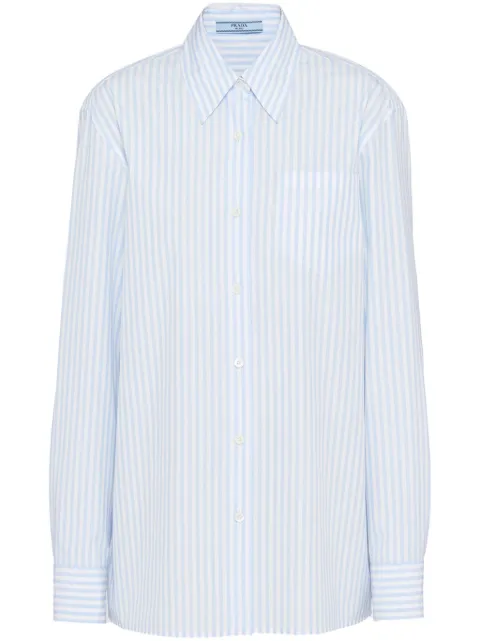 Prada jacquard poplin shirt
