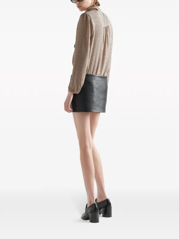 Prada nappa-leather Miniskirt | Black | FARFETCH