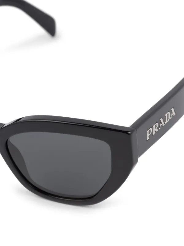 Prada Eyewear logo lettering cat eye Sunglasses Farfetch