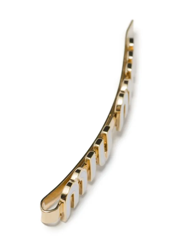 【Miu Miu】Logo-Lettering Hair Clip 22503702_52609669_600.jpg
