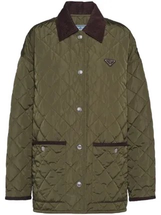 Prada Light Re-Nylon ジャケット | グリーン | FARFETCH JP