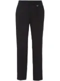 Prada grain-de-poudre cropped trousers - Black
