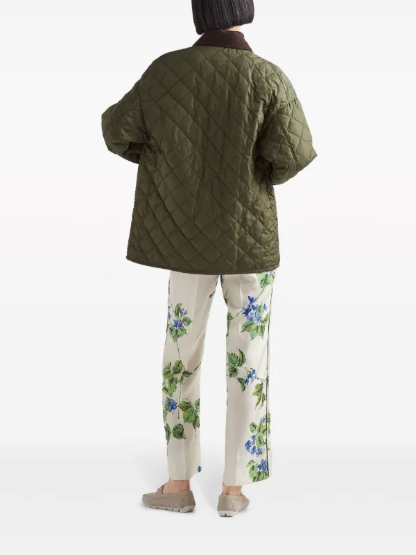 Prada フローラル パンツ | ホワイト | FARFETCH JP