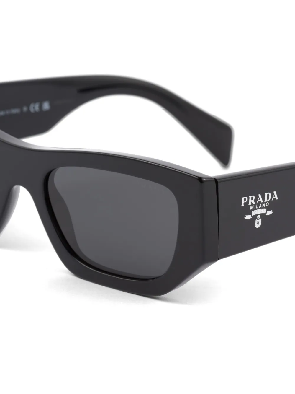 Prada Eyewear Zonnebril met cat-eye montuur Zwart