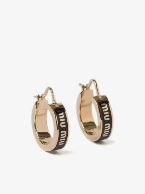 Miu Miu arracadas esmaltadas