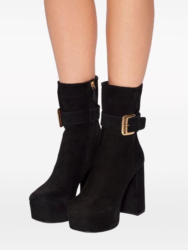 Miu miu sale suede ankle boots