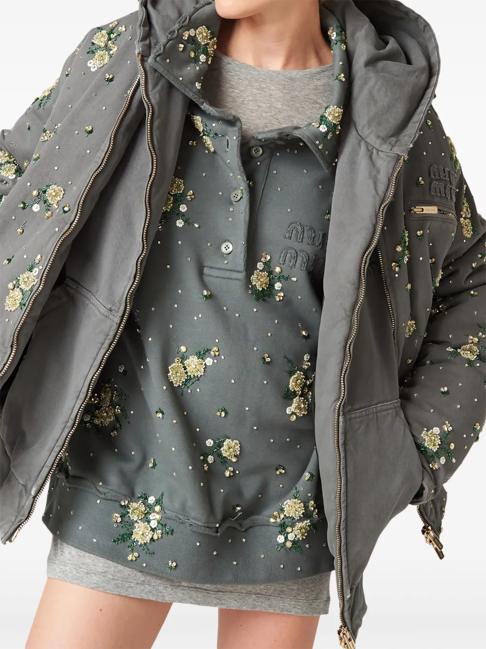 Affordable Marni floral-applique cotton shirt Women