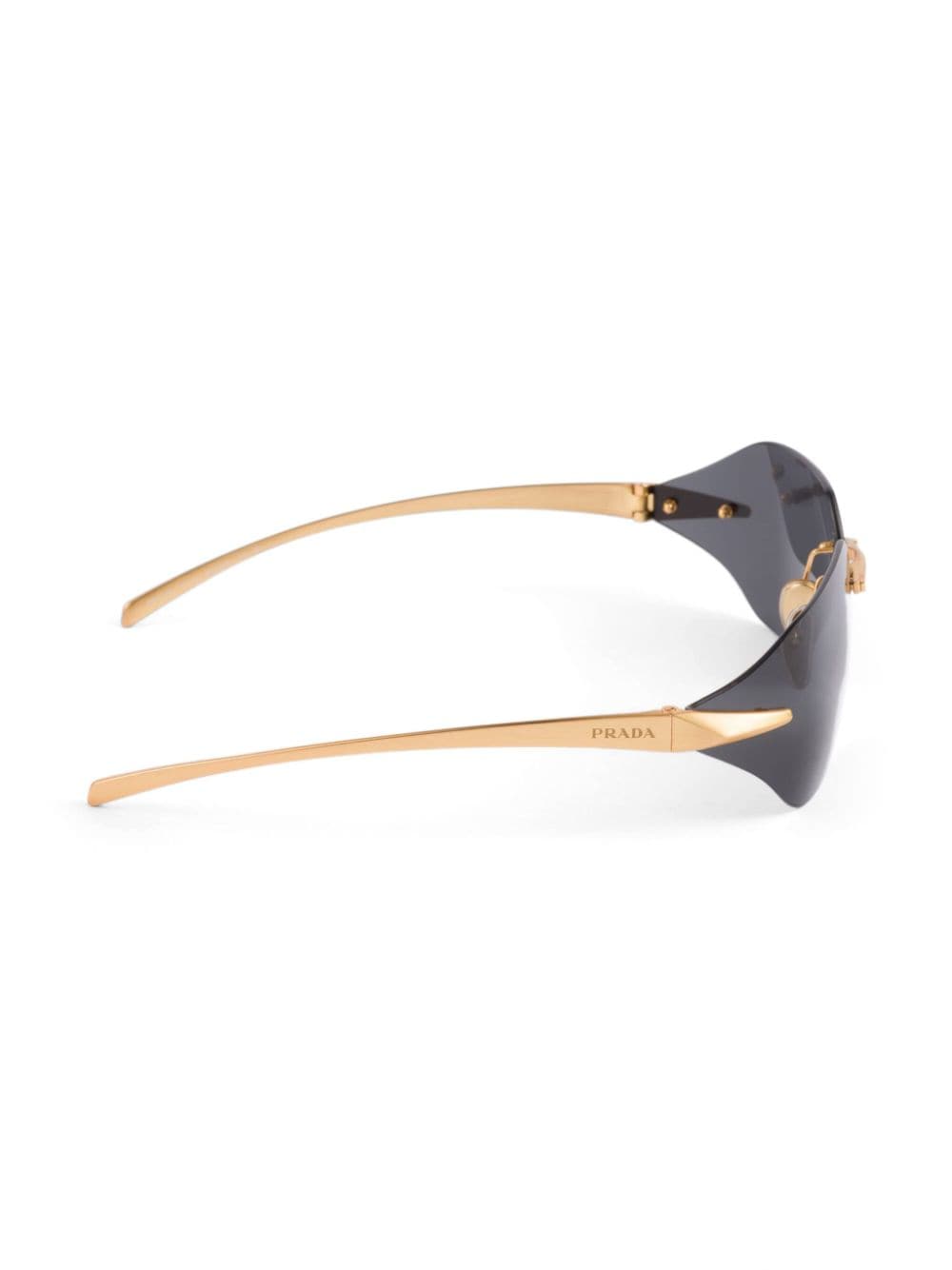 Prada Eyewear Runway zonnebril zonder montuur Zwart