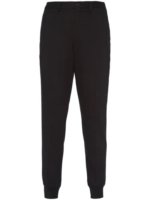 Pantalon en laine à coupe fuselée - Prada - Modalova