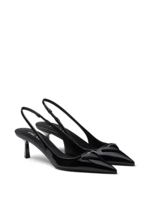 PRADA ミラノ ブラック ハイヒール 36.5 PRADA ブラック ポインテッドトゥ ハイヒール 36.5 - メルカリ