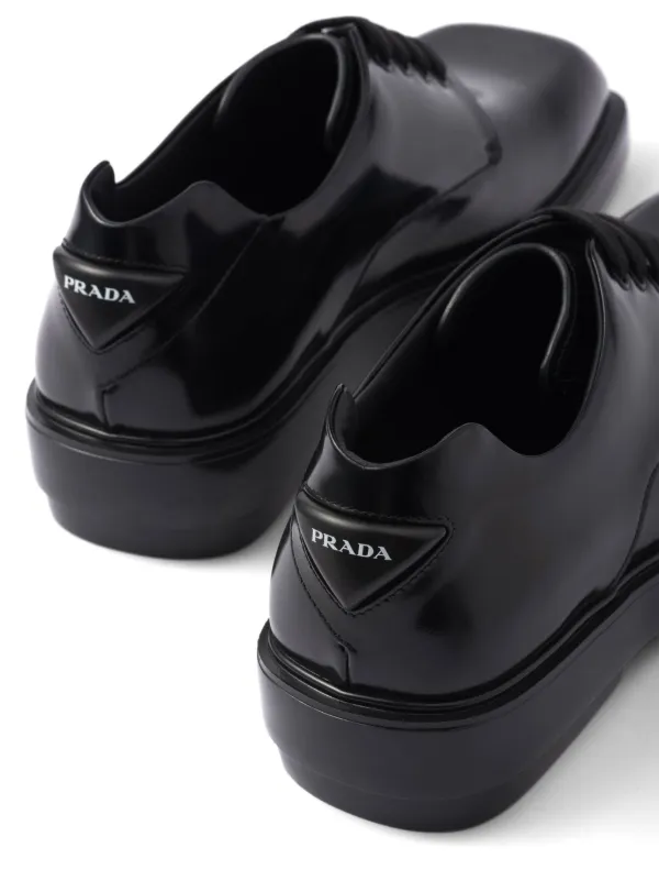 Prada Fender レザー ダービーシューズ - Farfetch