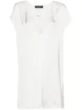 Fabiana Filippi sleeveless satin tunic - White