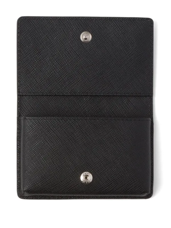 Prada サフィアーノレザーカードケース | ブラック | FARFETCH JP