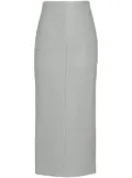 Prada nappa-leather midi skirt - Grey