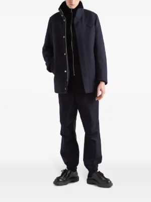 PRADA(プラダ)ホワイト メンズ パイル 三角ロゴ パーカー 楽天市場】プラダ ナイロン パーカー（メンズファッション）の通販