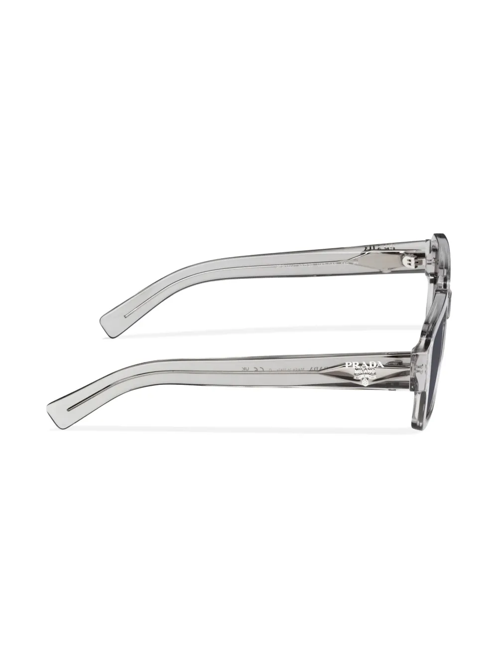 Prada Eyewear Zonnebril met rechthoekig montuur Grijs