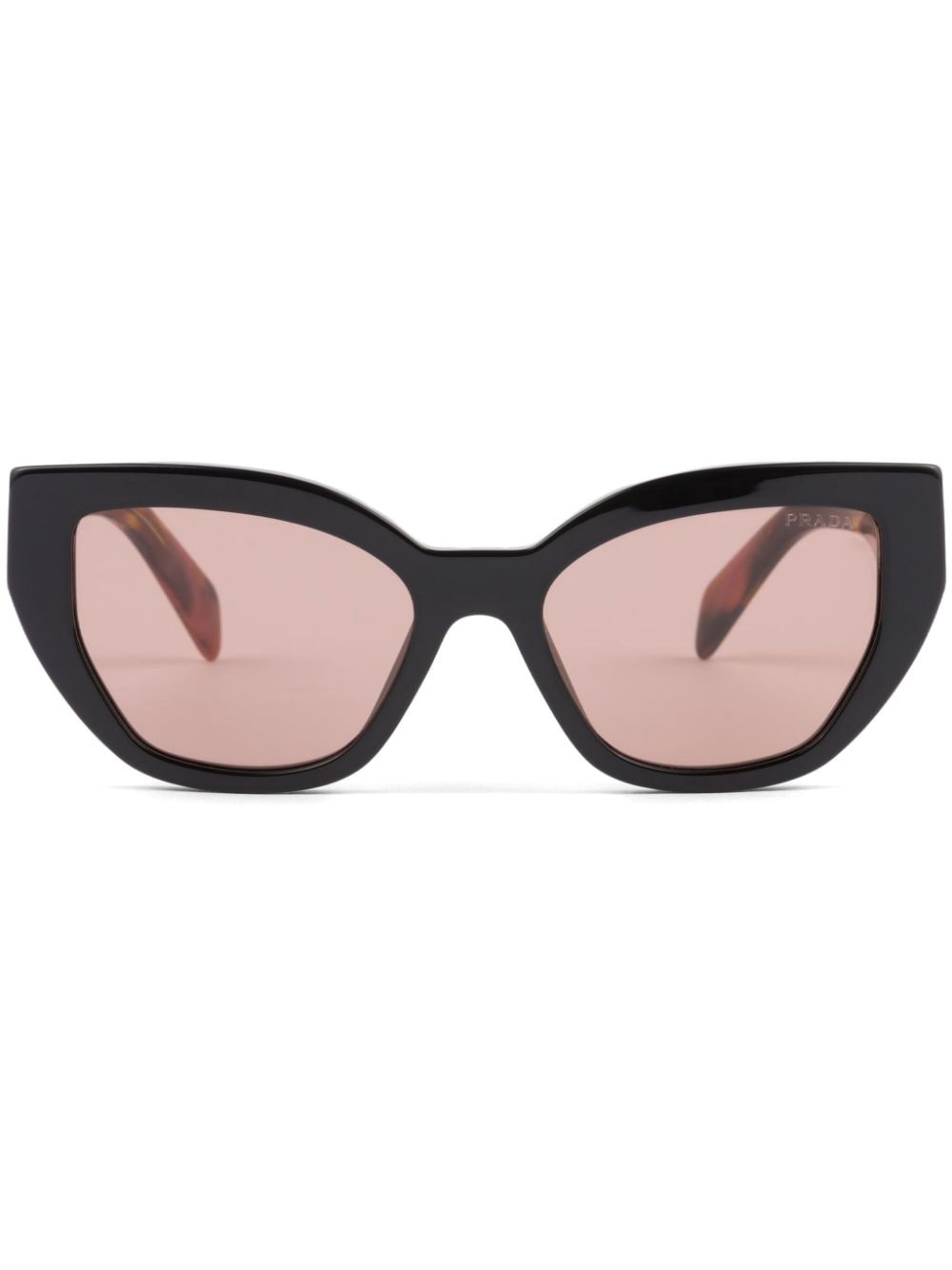 Prada Eyewear Zonnebril met cat-eye montuur en logoplakkaat Bruin