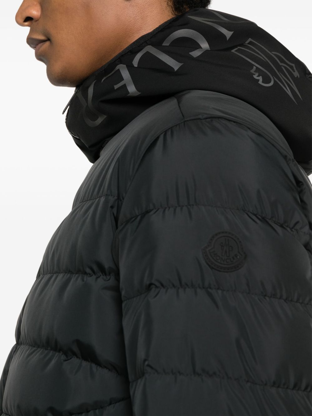 Shop Moncler Vernasca Water-repellent Puffer Jacket In Black