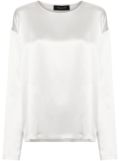 Fabiana Filippi silk satin blouse - Silver