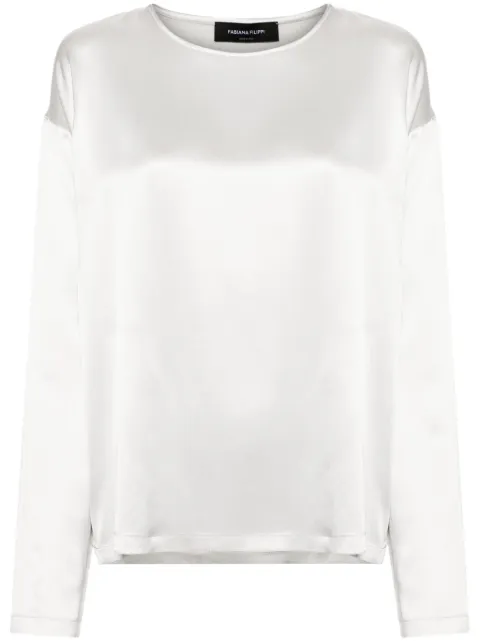 Fabiana Filippi silk satin blouse