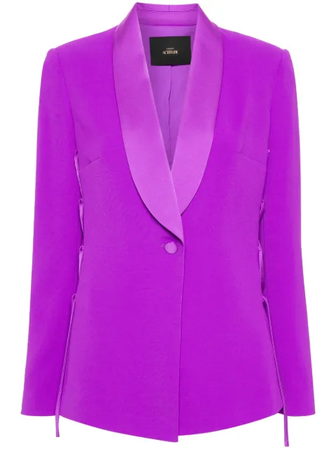 TWINSET blazer de crepé con agujetas laterales