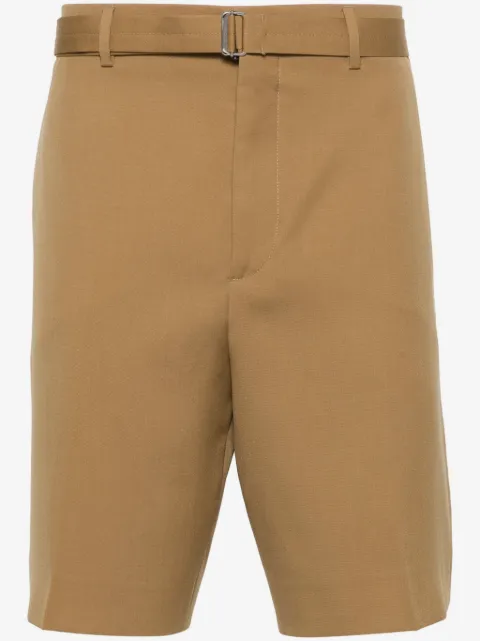 Lanvin pressed crease wool shorts