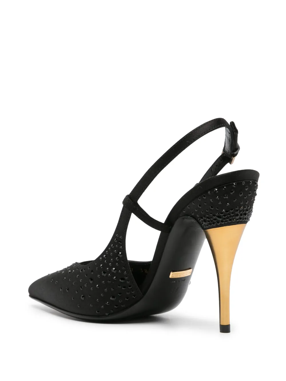 Gucci rhinestoneembellished Satin Pumps Farfetch
