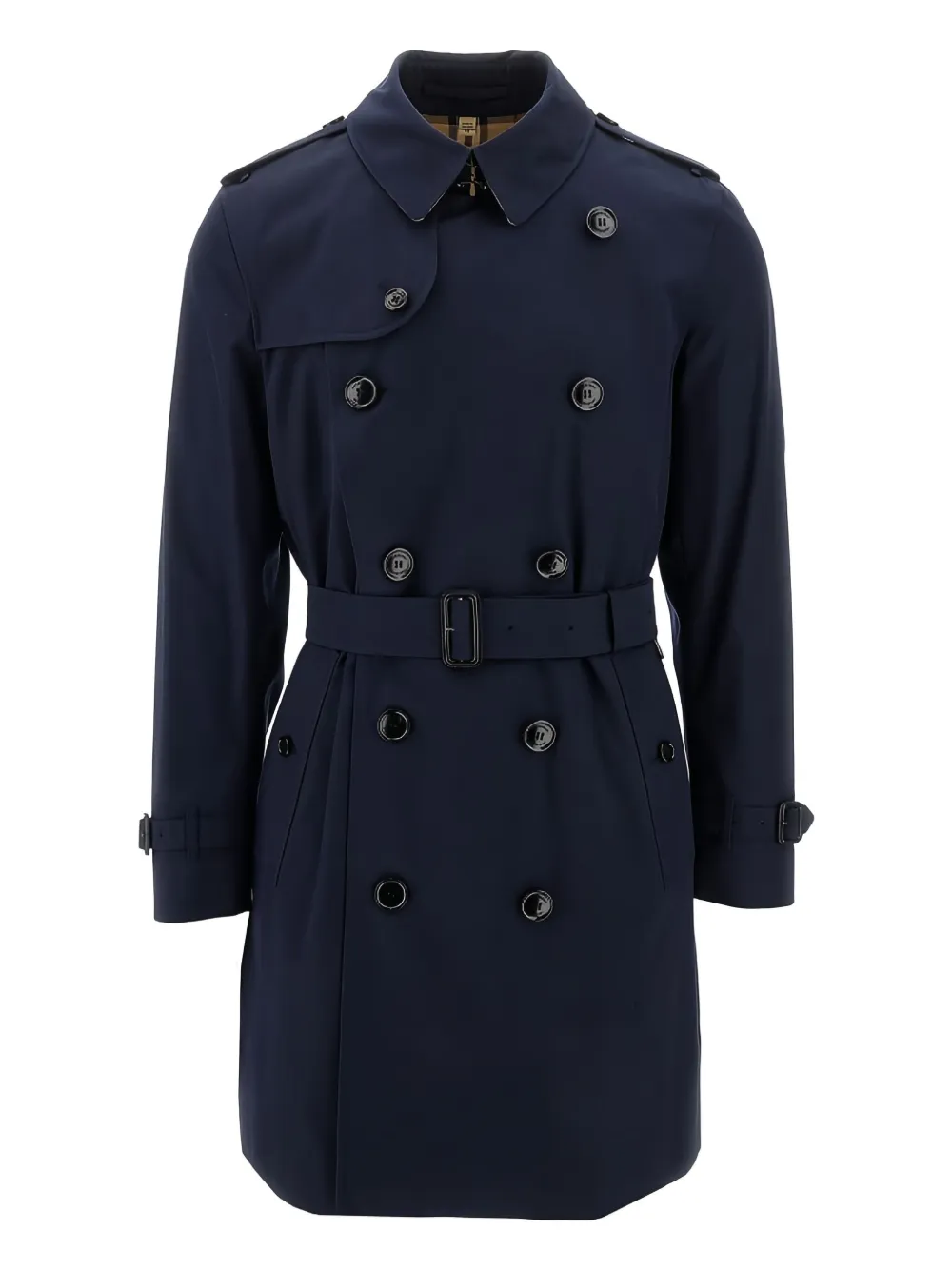 Burberry ダブルブレスト トレンチコート - ブルー Burberry ダブルブレスト トレンチコート - ブルー
